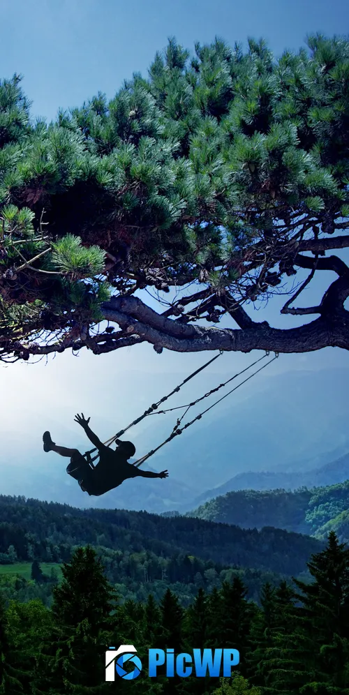 Swing Surreal 3K Mobile Wallpaper