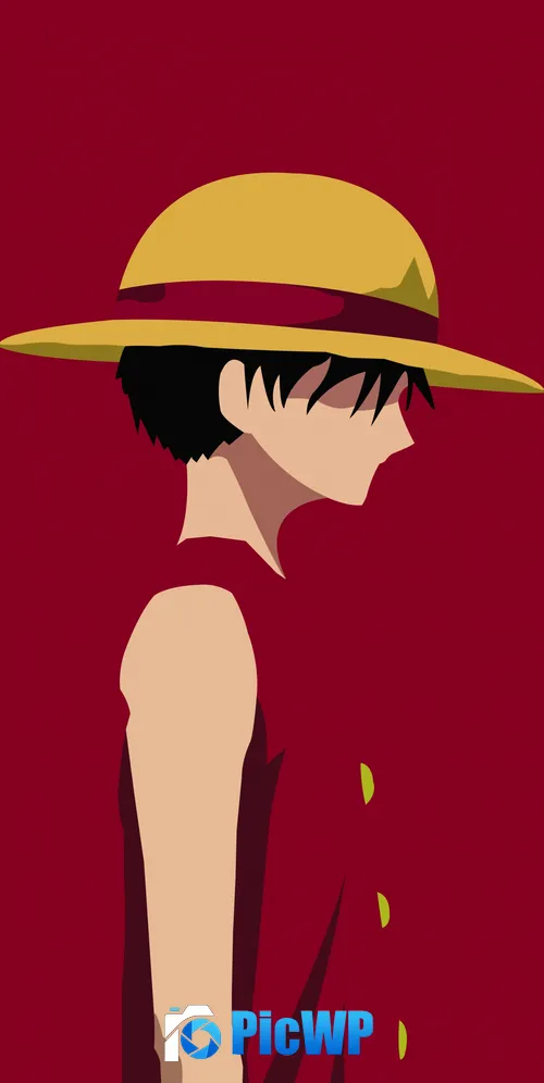 Monkey D. Luffy Minimalist 3K Mobile Wallpaper
