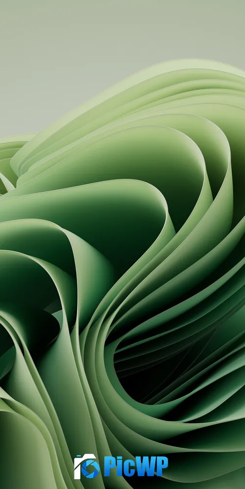 Surface Pro 9 Pastel green 3K Mobile Wallpaper