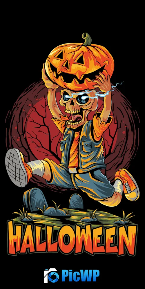 Halloween zombie Scary 3K Mobile Wallpaper
