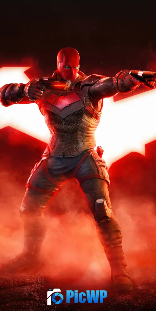 Red Hood Red aesthetic 3K Mobile Wallpaper