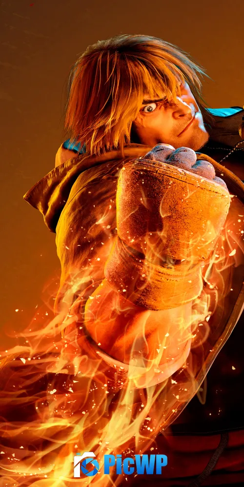 Ken Street Fighter 6 3K Mobile Wallpaper