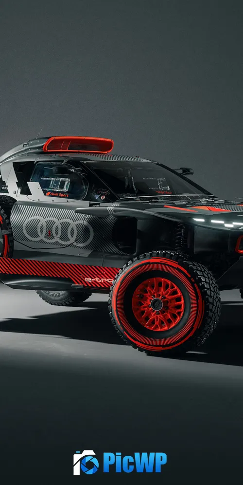 Audi RS Q e-tron E2 Electric rally cars 3K Mobile Wallpaper