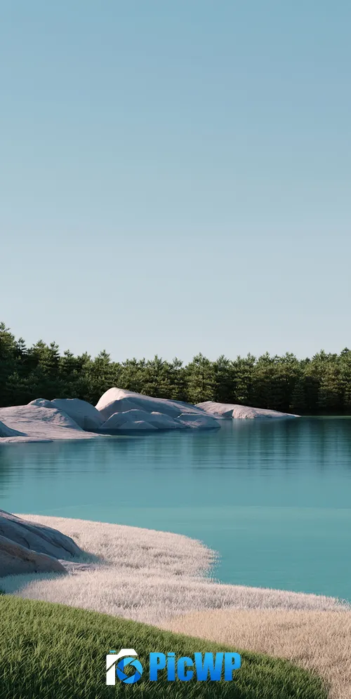 Windows 11 Lake 3K Mobile Wallpaper