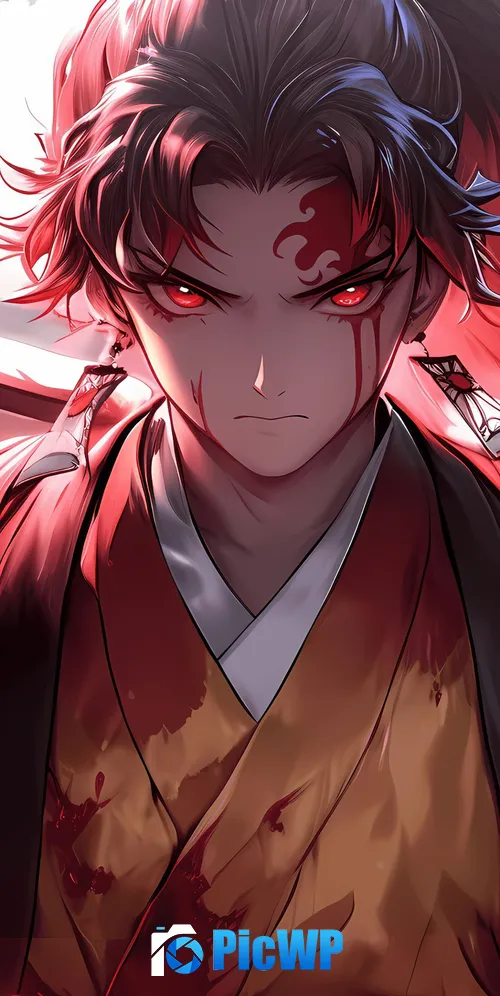 Yoriichi Tsugikuni Katana 3K Mobile Wallpaper