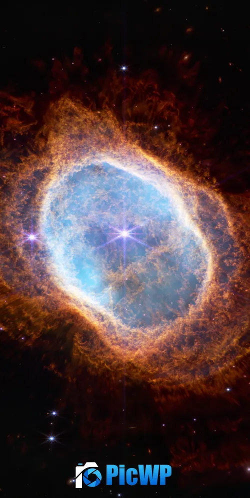 Southern Ring Nebula James Webb Space Telescope 3K Mobile Wallpaper