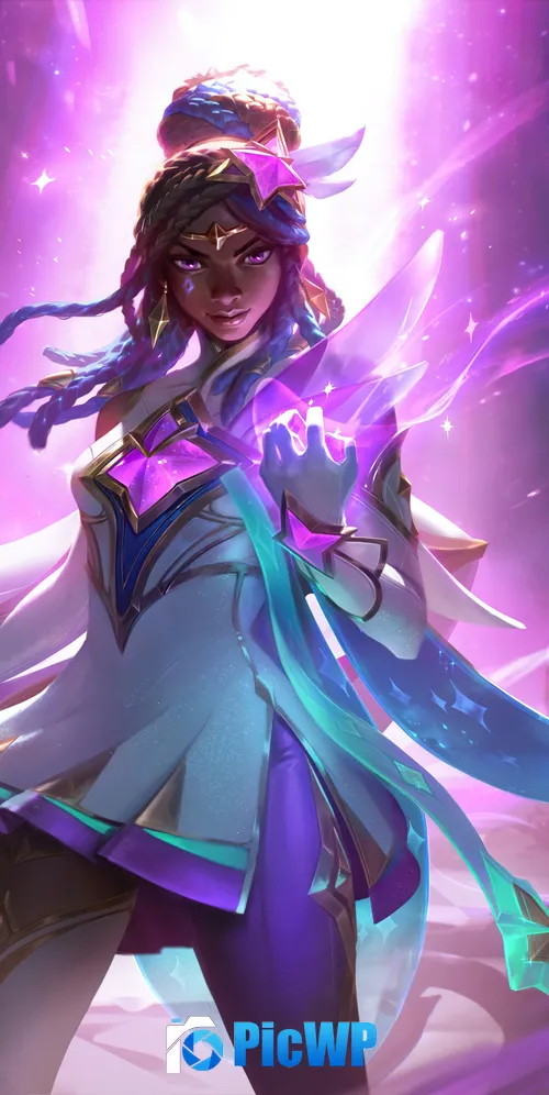 League of Legends Senna 3K Mobile Wallpaper