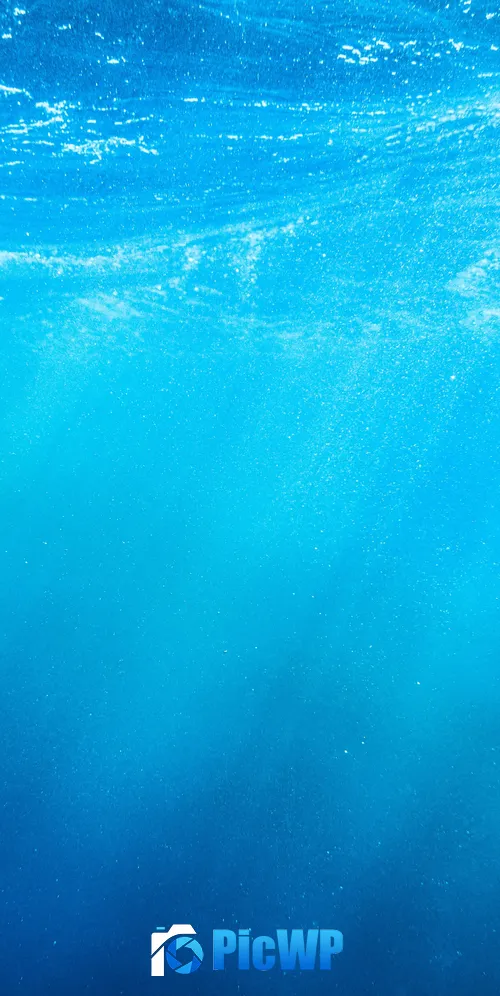 Underwater Sun rays 3K Mobile Wallpaper