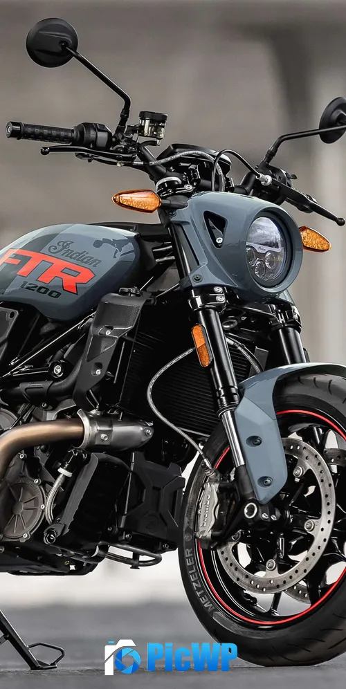 Indian FTR Stealth Gray Special Edition 3K Mobile Wallpaper