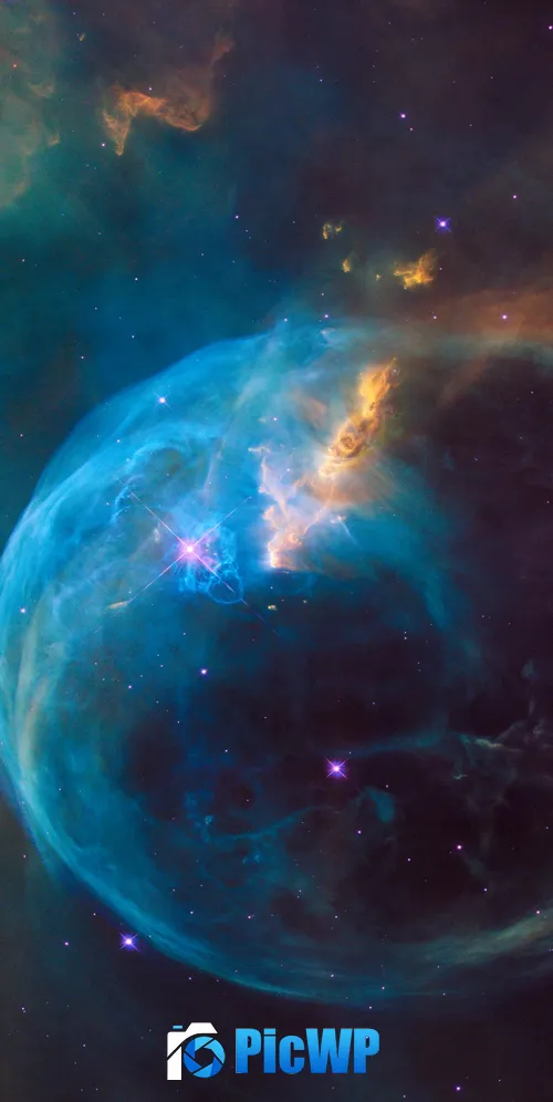 Bubble Nebula NGC 7635 3K Mobile Wallpaper