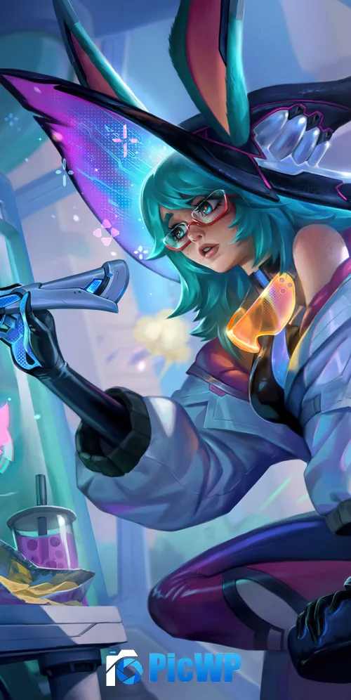Battle Bunny Aurora League of Legends 3K Mobile Wallpaper