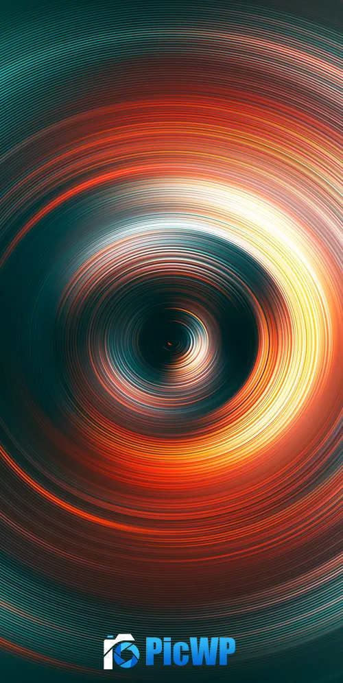 Circles Hypnosis 3K Mobile Wallpaper