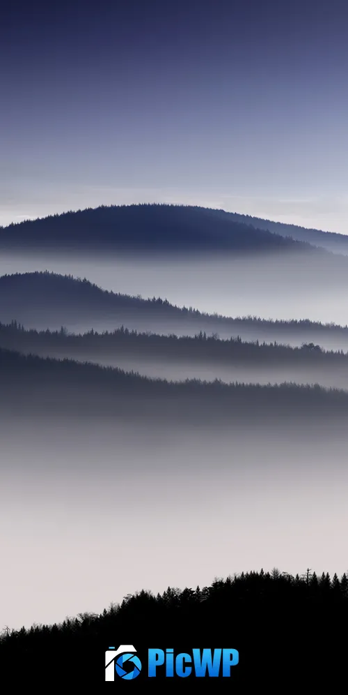 Mountains Foggy 3K Mobile Wallpaper