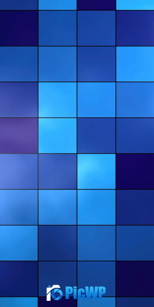 Tiles Blue background 3K Mobile Wallpaper
