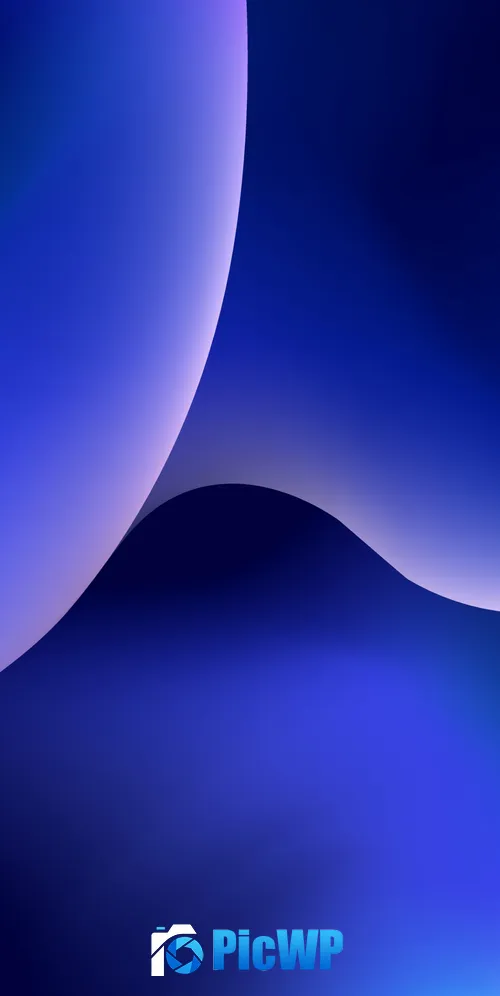iOS Blue background 3K Mobile Wallpaper