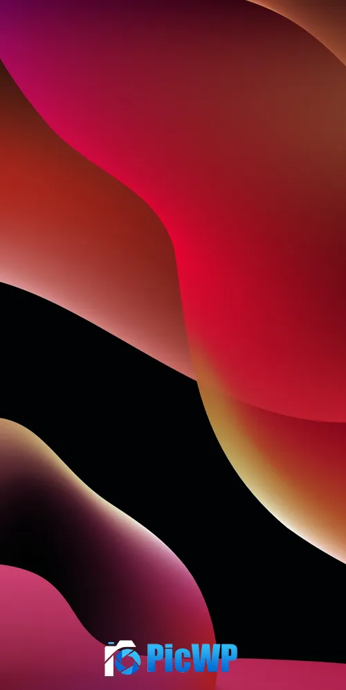 Blob Background iOS 3K Mobile Wallpaper