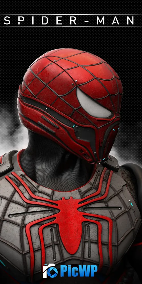 Spider-Man Helmet 3K Mobile Wallpaper