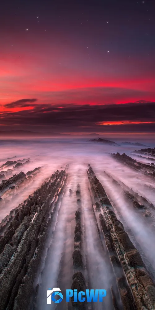 Flysch Formation Zumaia 3K Mobile Wallpaper