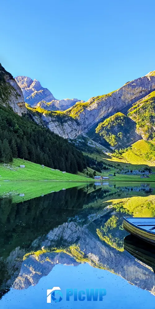 Seealpsee lake Switzerland 3K Mobile Wallpaper