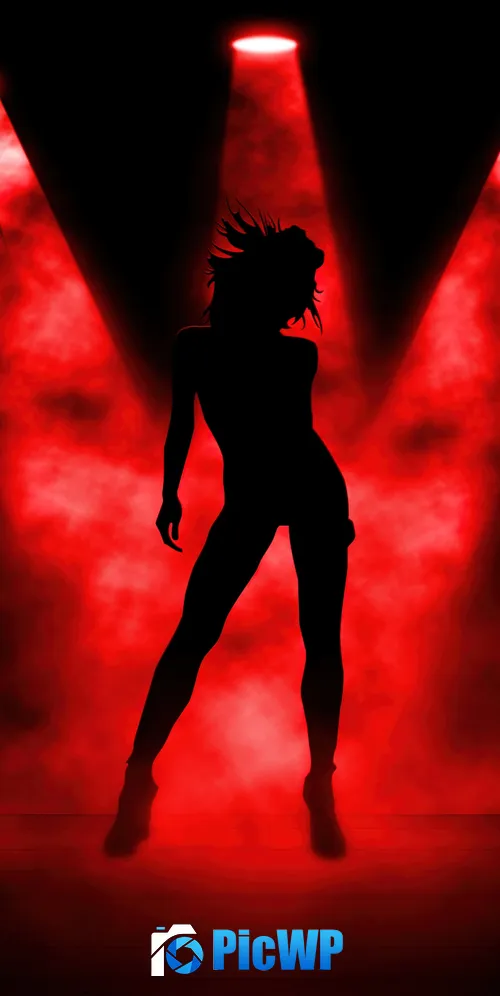 Girl Spot lights 3K Mobile Wallpaper