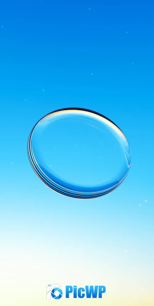Droplet Glass 3K Mobile Wallpaper