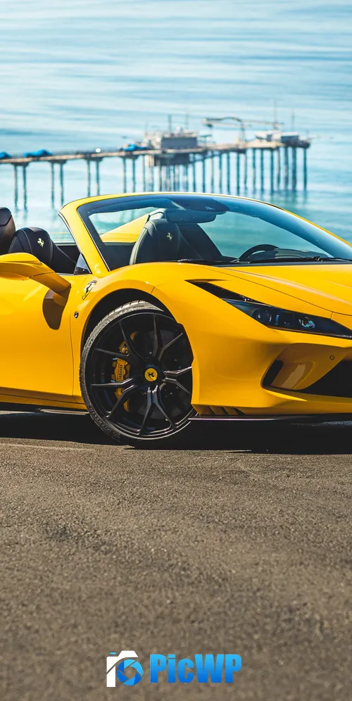 Ferrari F8 Spider Luxury sports car 3K Mobile Wallpaper