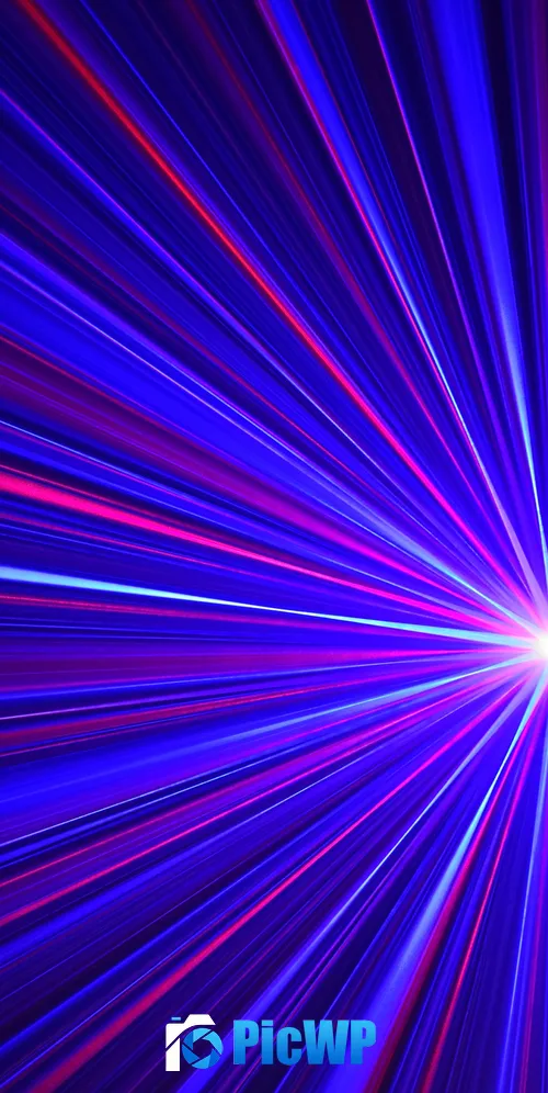 Spinning Laser Pattern 3K Mobile Wallpaper