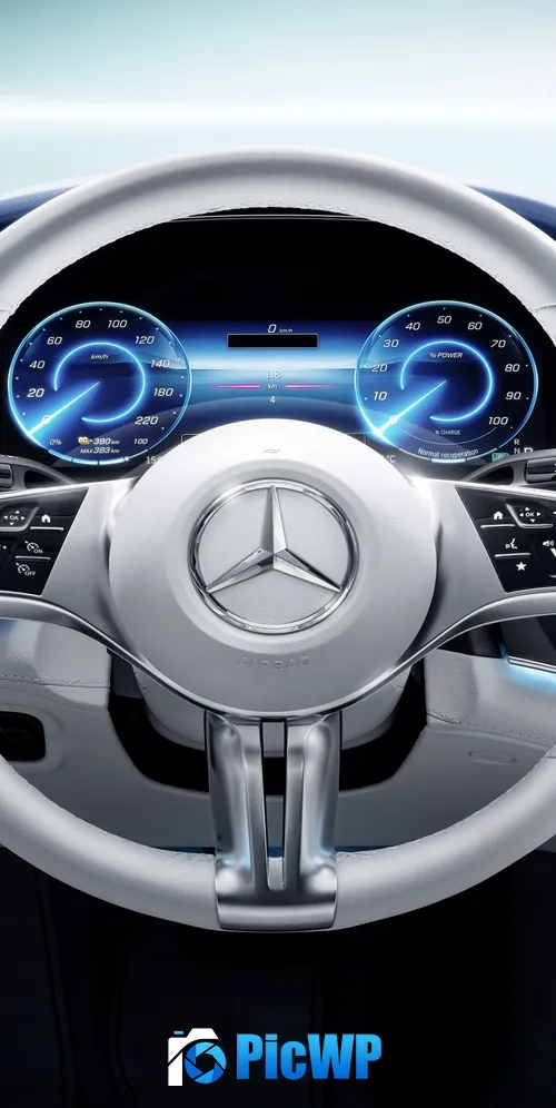 Mercedes-Benz EQE 350 AMG Line Interior 3K Mobile Wallpaper