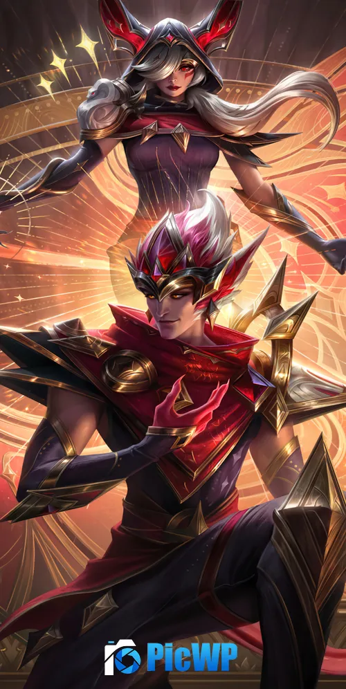 Arcana Xayah & Rakan League of Legends 3K Mobile Wallpaper
