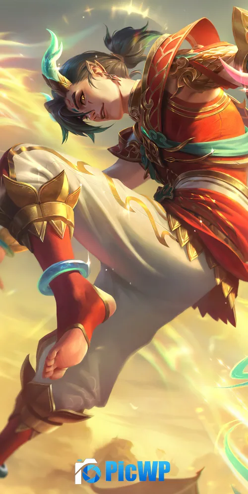 Heavenscale Ezreal League of Legends 3K Mobile Wallpaper