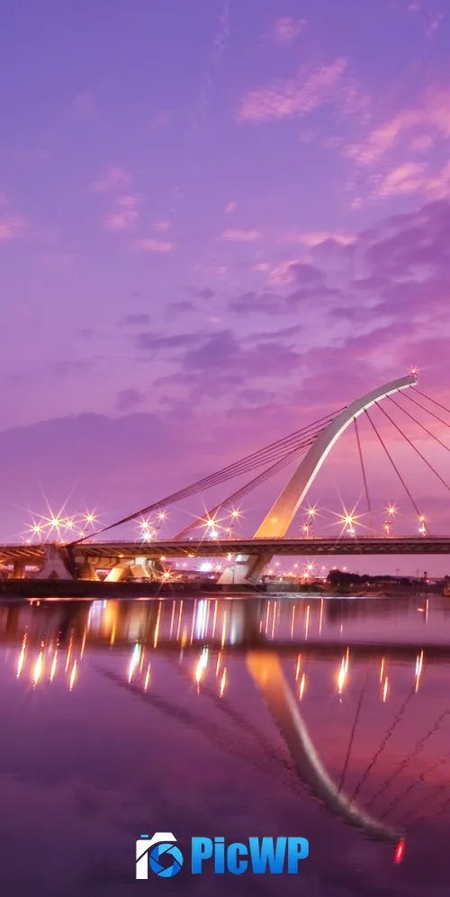 Dazhi Bridge Taipei 3K Mobile Wallpaper