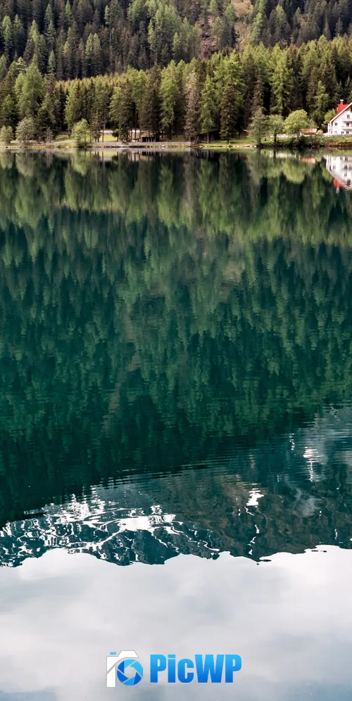Scenic Mountain lake 3K Mobile Wallpaper