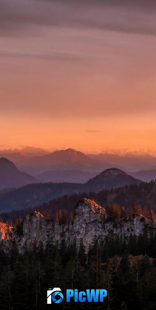 Alpenglow Sunrise 3K Mobile Wallpaper