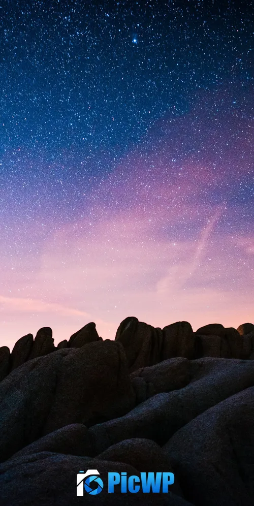 Rock formations Joshua Tree National Park 3K Mobile Wallpaper