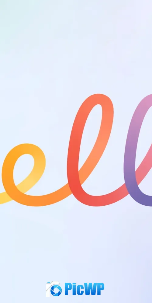 Hello Typography 3K Mobile Wallpaper