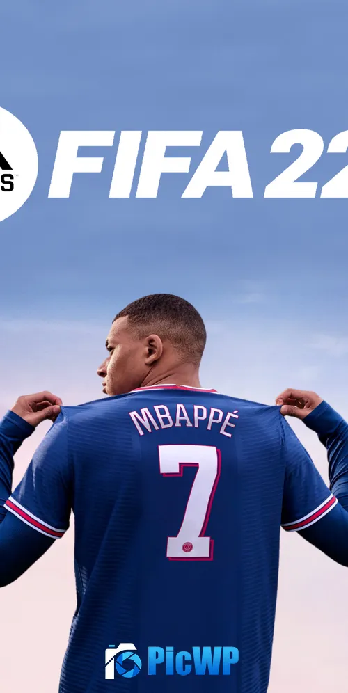 Kylian Mbappé FIFA 22 3K Mobile Wallpaper