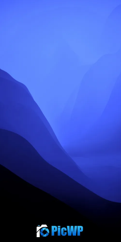 macOS Monterey Blue aesthetic 3K Mobile Wallpaper