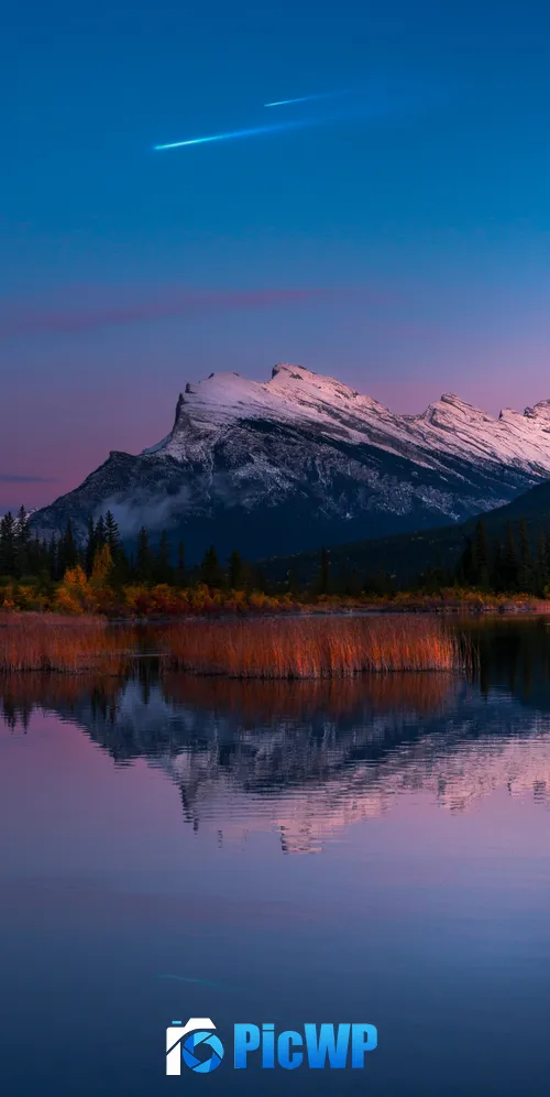 Vermilion Lakes Canada 3K Mobile Wallpaper