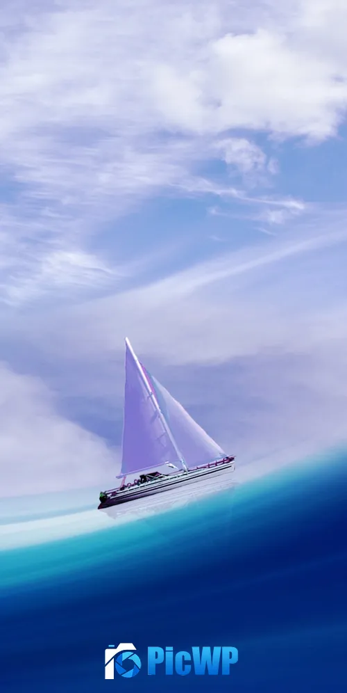 Sailing ship Illusion 3K Mobile Wallpaper