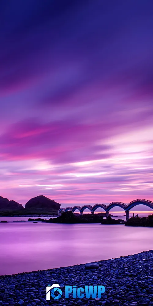 Sanxiantai Bridge Taiwan 3K Mobile Wallpaper