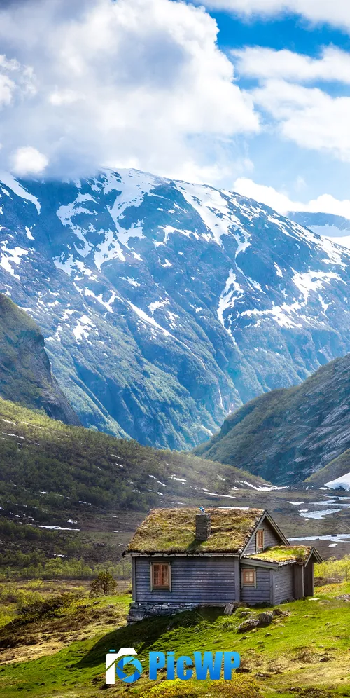 Glacier mountains Norway 3K Mobile Wallpaper