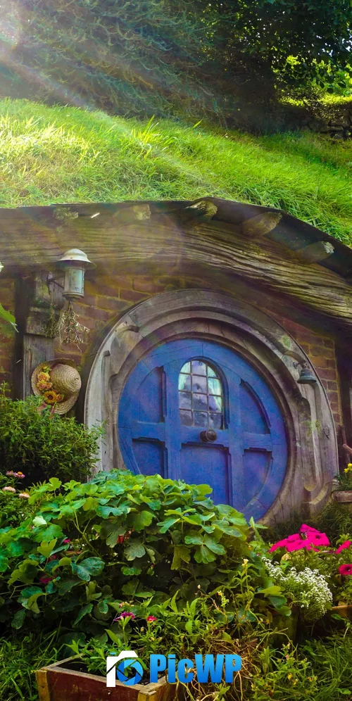 Hobbiton Movie Set New Zealand 3K Mobile Wallpaper