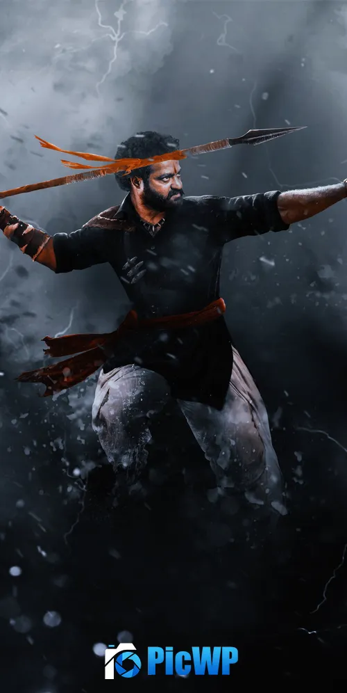 RRR Jr NTR 3K Mobile Wallpaper