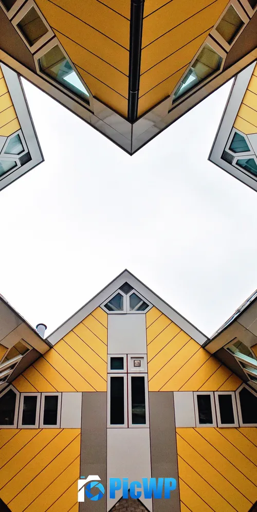 Cube Houses Modern architecture 3K Mobile Wallpaper