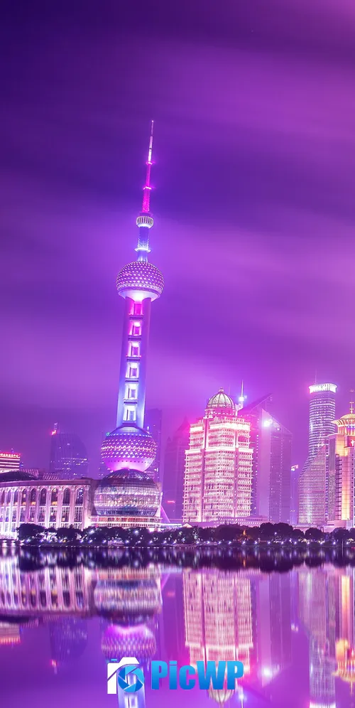 Oriental Pearl Tower Shanghai Tower 3K Mobile Wallpaper