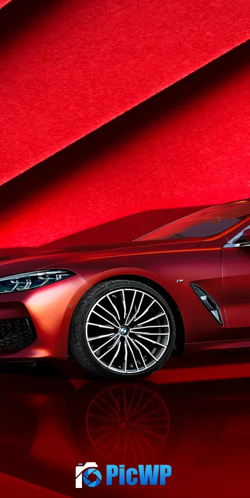 BMW 8 Series Gran Coupé Red 3K Mobile Wallpaper