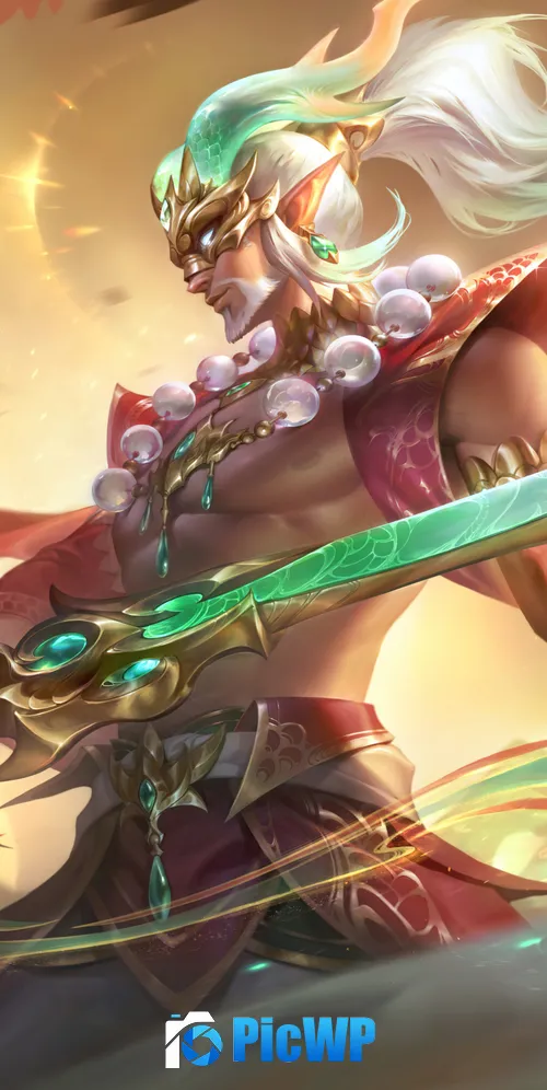 Heavenscale Master Yi League of Legends 3K Mobile Wallpaper