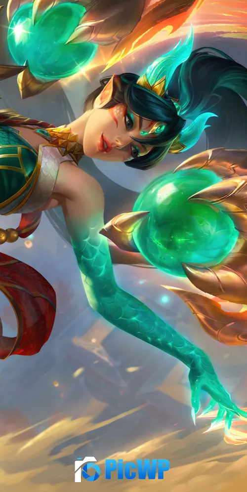 Heavenscale Kai'Sa League of Legends 3K Mobile Wallpaper