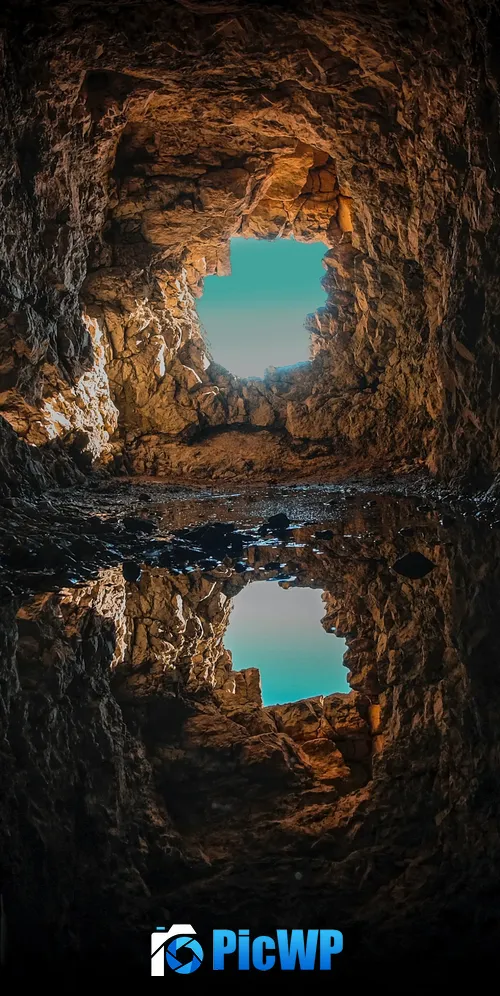 Cave Tunnel 3K Mobile Wallpaper