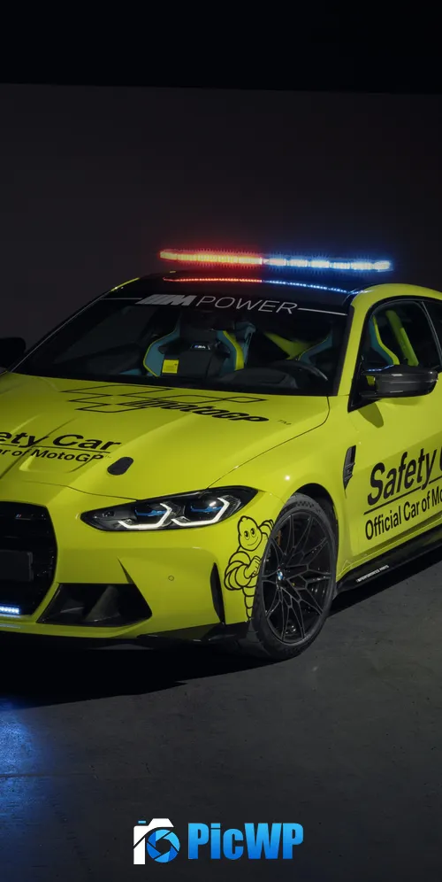BMW M4 Competition MotoGP Safety Car 3K Mobile Wallpaper